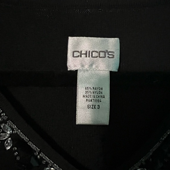 Chico’s V-neck embellished Tank - Picture 5 of 7